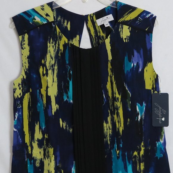 NWT 81 Poppies Alexis 100% Silk Lined Dress Size S Made in USA MSRP $297 - Picture 2 of 7